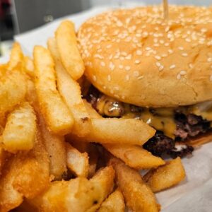 Smash Burger with Fries