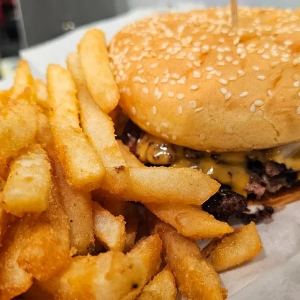 Smash Burger with Fries