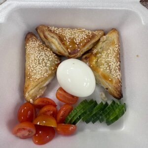 3 Cheese Burekas with Egg and Veggie
