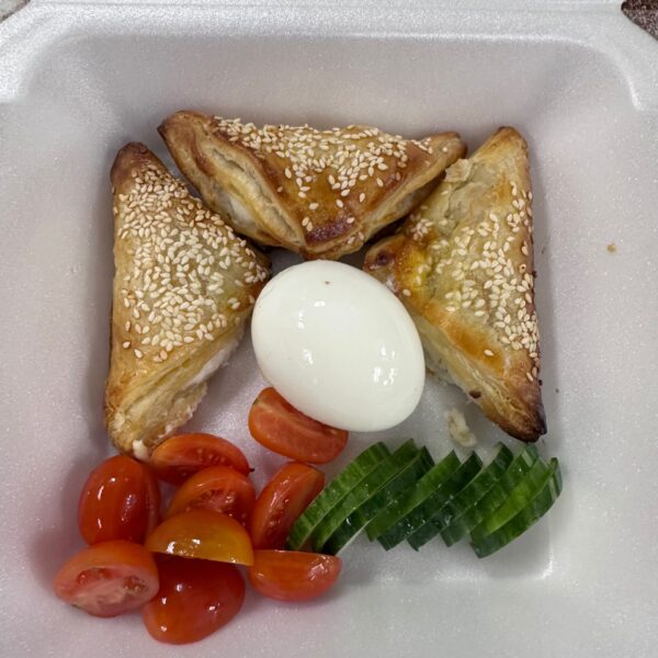 3 Cheese Burekas with Egg and Veggie